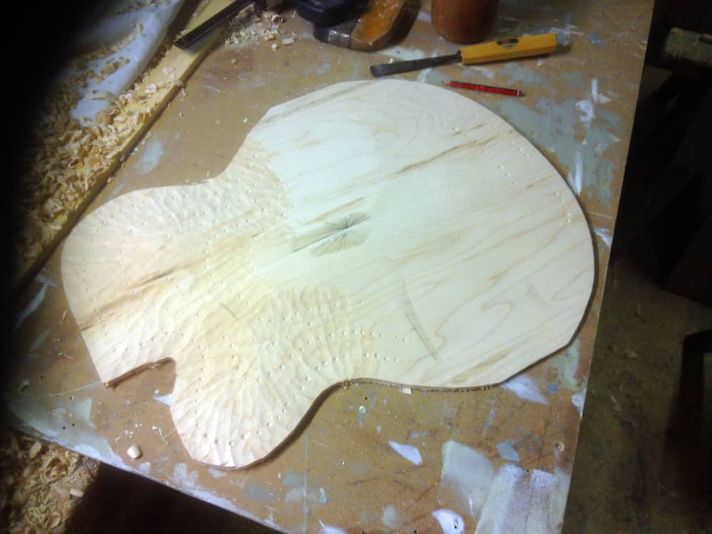 Carving maple back