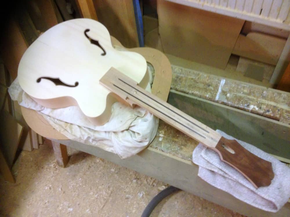 Neck fitted to body
