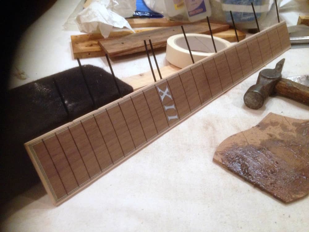 Side dots on the bound fingerboard