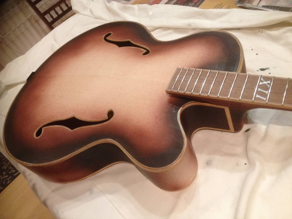 Ready for french-polish over the woodstain